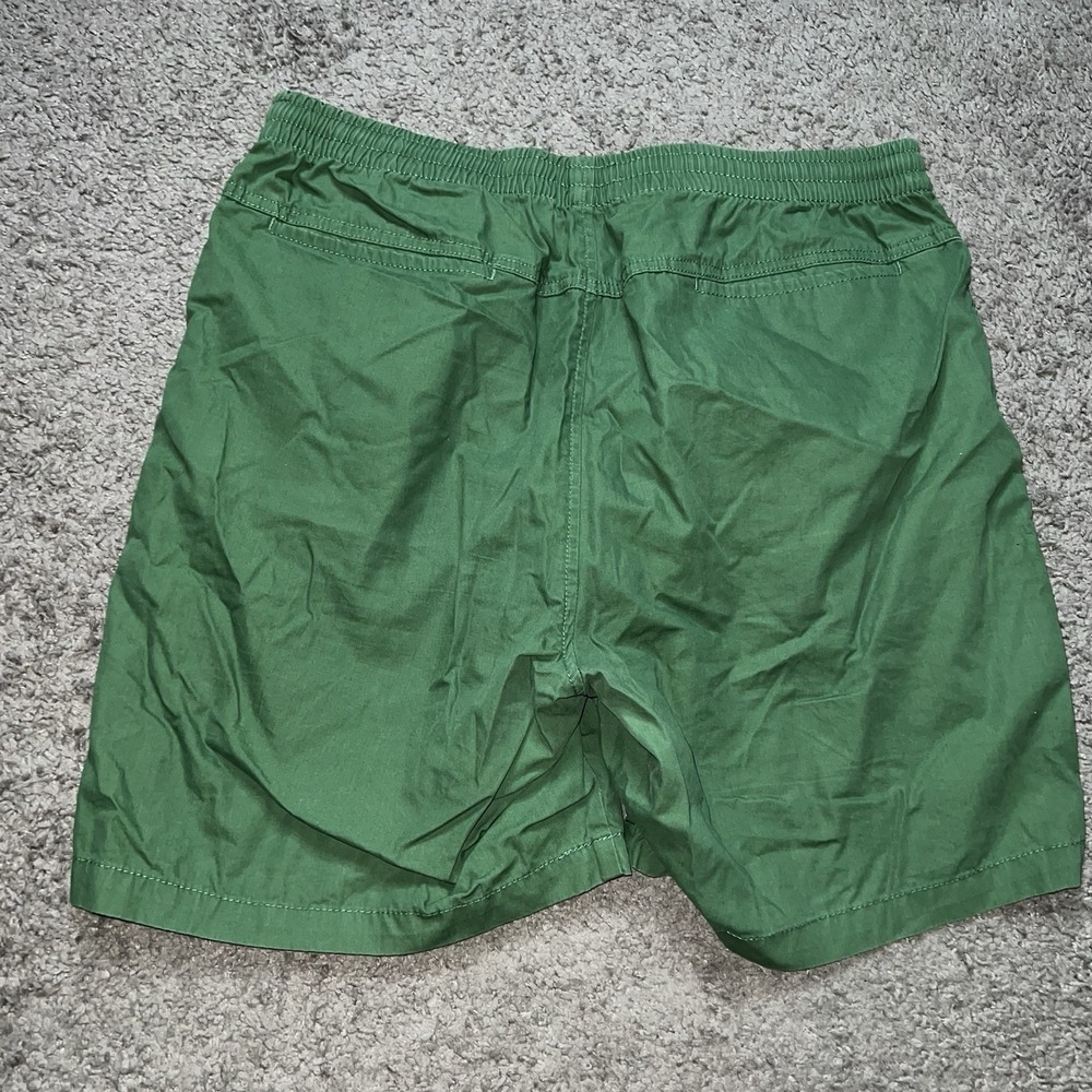 Stussy Australia Cotton Shorts Mens 32 Green Excellent Logo Drawstring Skate - Picture 3 of 7